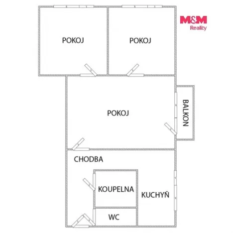 Prodej bytu 3+1, Olomouc - Neředín, Fragnerova, 61 m2
