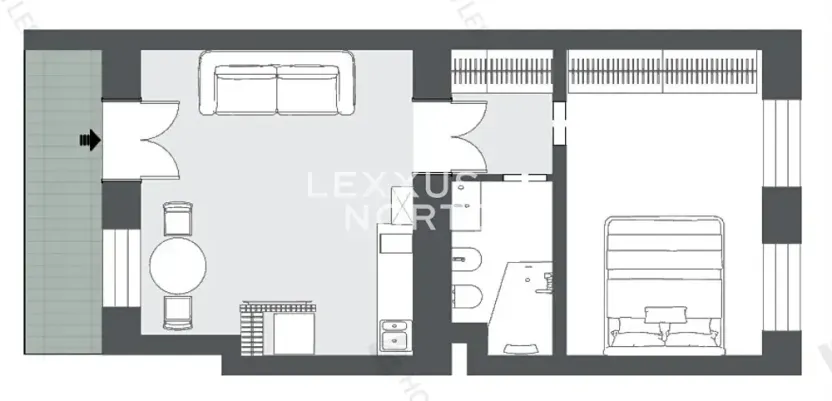 Prodej bytu 2+kk, Praha - Nové Město, Opatovická, 44 m2