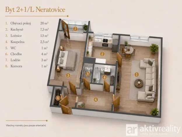 Prodej bytu 2+1, Neratovice, Mládežnická, 52 m2