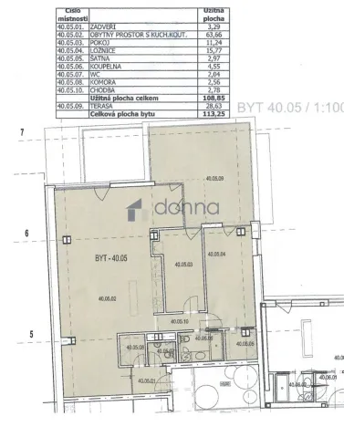 Pronájem bytu 3+kk, Praha, Musílkova, 109 m2