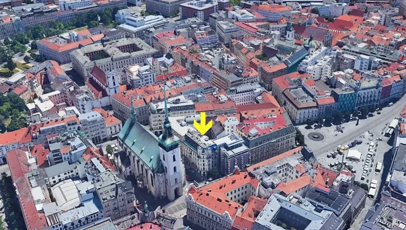 Pronájem bytu 2+kk, Brno, Jakubské náměstí, 45 m2