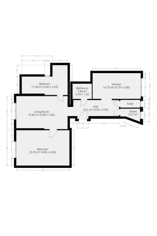 Pronájem bytu 3+1, Praha - Žižkov, Baranova, 89 m2