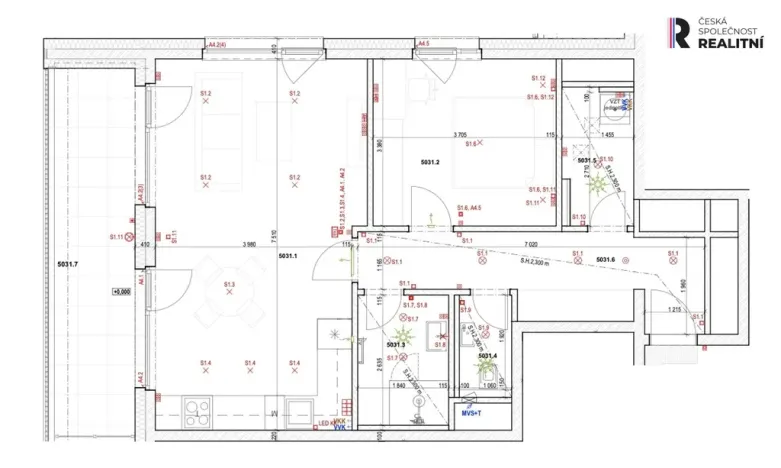 Pronájem bytu 2+kk, Praha - Stodůlky, Hábova, 73 m2