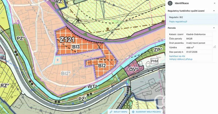 Prodej pozemku pro bydlení, Český Krumlov - Nové Dobrkovice, 488 m2