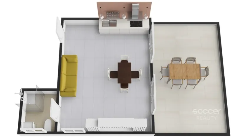 Pronájem bytu 1+kk, Vojkovice, 65 m2