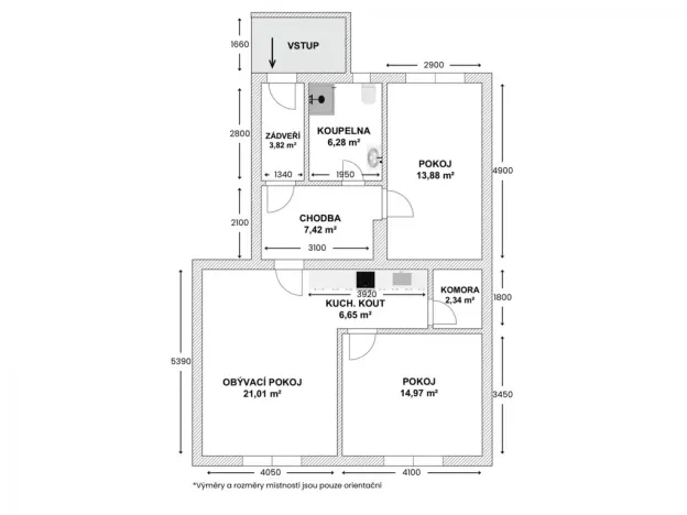 Prodej bytu 3+kk, Ostrava - Přívoz, Žofie Podlipské, 73 m2
