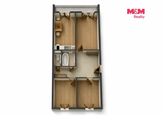 Prodej bytu 3+1, Praha - Prosek, Lovosická, 66 m2