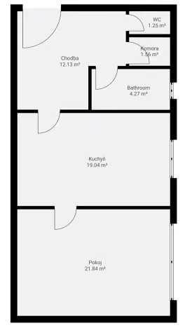 Pronájem bytu 2+kk, Klatovy, Dukelská, 56 m2