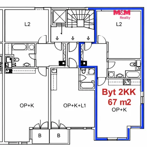 Prodej bytu 2+kk, Lovosice, Osvoboditelů, 67 m2