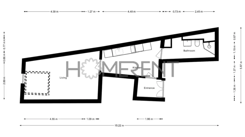 Pronájem bytu 1+1, Praha - Nové Město, Vyšehradská, 37 m2
