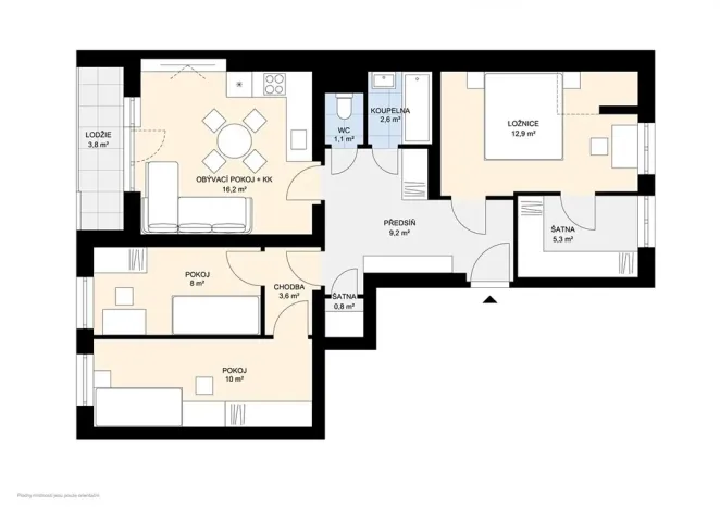 Prodej bytu 4+kk, Praha - Libeň, Sokolovská, 74 m2
