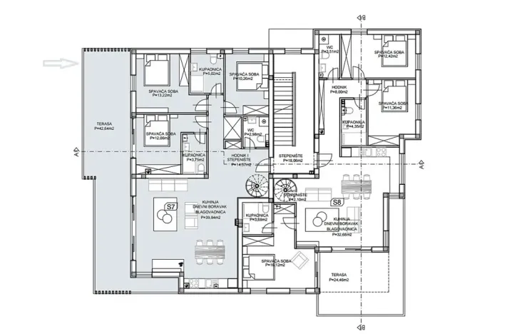 Prodej bytu 4+kk, Vodice, Chorvatsko, Srima XVII, 192 m2
