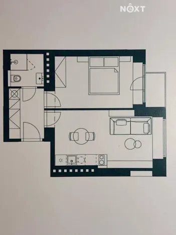 Pronájem bytu 2+kk, Praha - Žižkov, Sudoměřská, 47 m2
