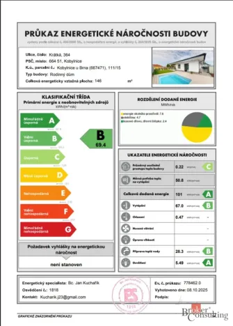 Prodej rodinného domu, Kobylnice, Krátká, 119 m2