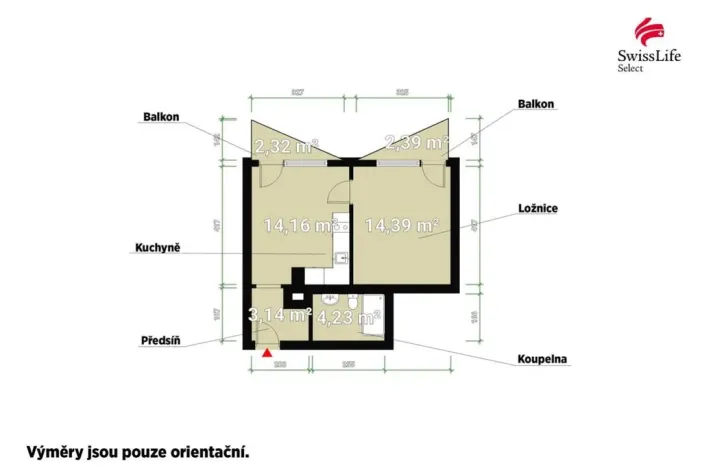 Prodej bytu 1+1, Plzeň, Heyrovského, 41 m2