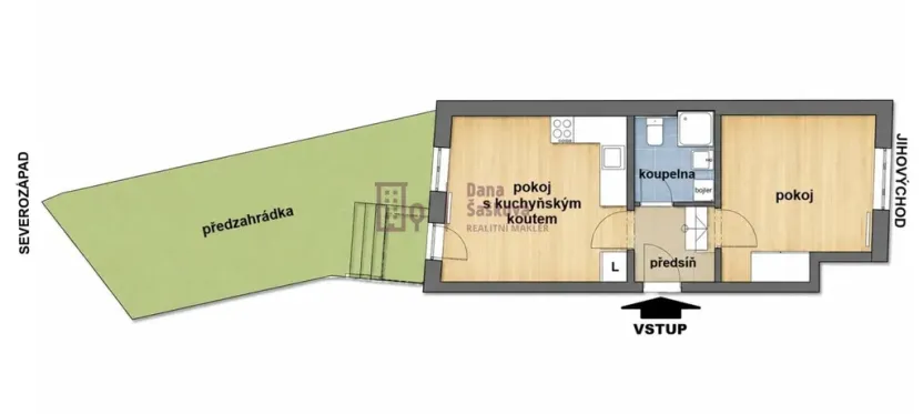 Pronájem bytu 2+kk, Jindřichův Hradec - Jindřichův Hradec III, Na Piketě, 34 m2