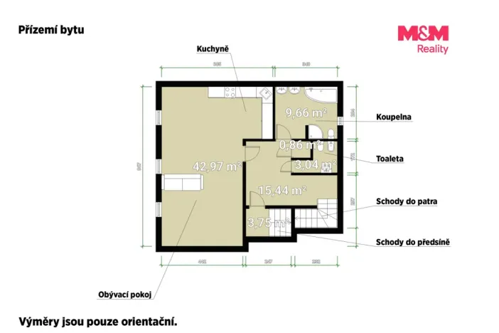 Prodej bytu 4+kk, Cheb, Růžový kopeček, 158 m2