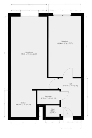 Pronájem bytu 2+kk, Praha - Stodůlky, Volutová, 49 m2