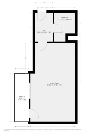 Pronájem bytu 1+kk, Praha - Vysočany, Gerstelova, 47 m2
