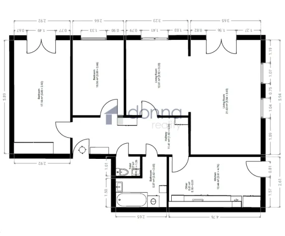 Prodej bytu 3+1, Praha, Podolská, 86 m2