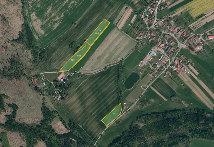 Prodej pole, Milešín, 8481 m2