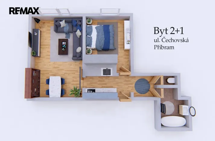 Prodej bytu 2+kk, Příbram - Příbram VIII, Čechovská, 44 m2