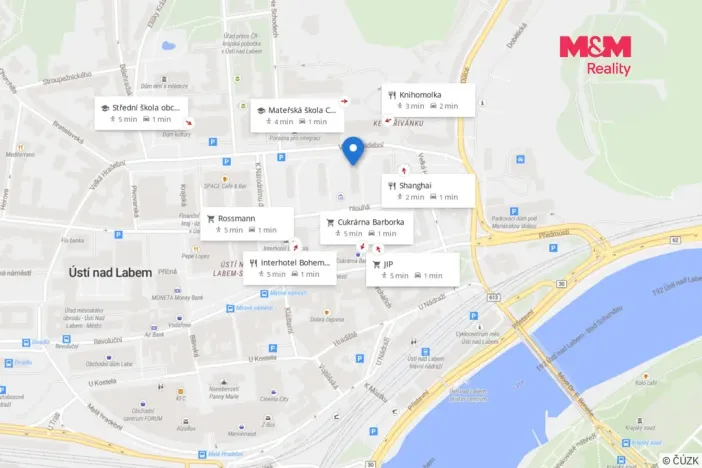 Prodej bytu 3+1, Ústí nad Labem - Ústí nad Labem-centrum, Velká Hradební, 69 m2