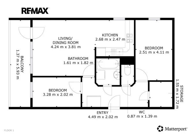 Prodej bytu 3+kk, Praha - Střížkov, Šluknovská, 54 m2