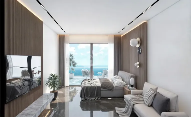 Prodej bytu 1+kk, Agios Amvrosios Keryneias, Kypr, 37 m2