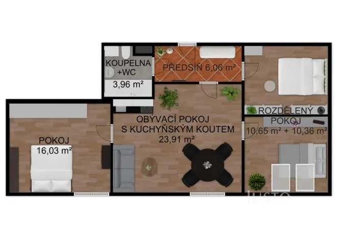 Prodej bytu 4+kk, Písek - Pražské Předměstí, Pražská, 71 m2