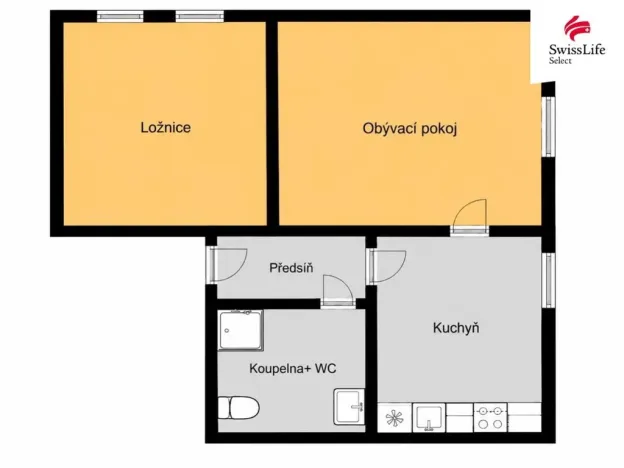 Prodej bytu 2+1, Trutnov - Horní Staré Město, Horská, 52 m2