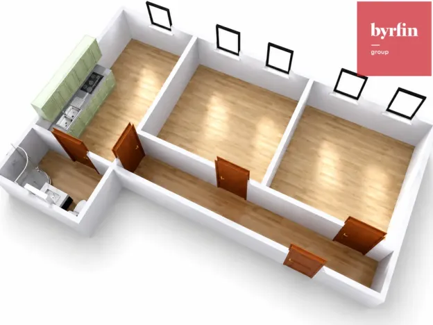 Pronájem bytu 2+1, Krnov, nám. Minoritů, 62 m2