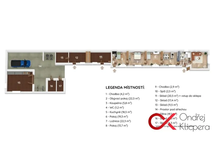 Prodej rodinného domu, Sadská, Husova, 120 m2