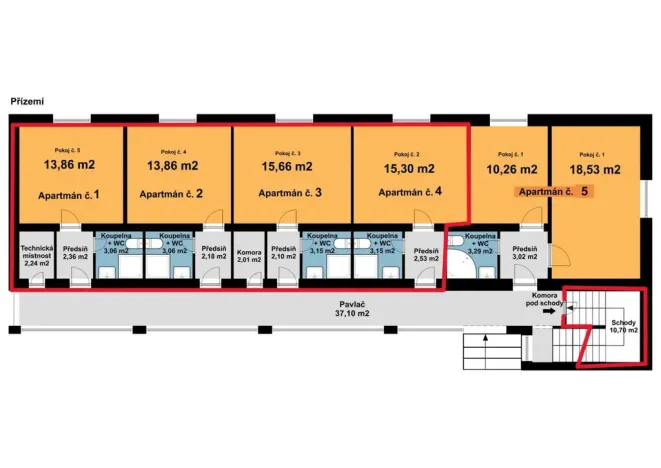Prodej apartmánu, Dolní Dunajovice, Hlavní, 22 m2