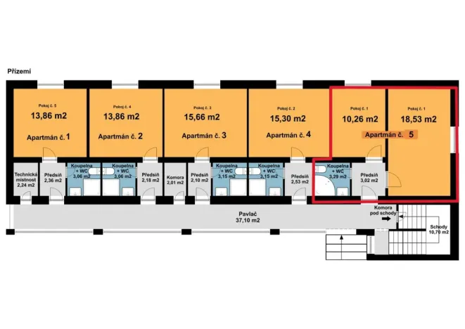 Prodej apartmánu, Dolní Dunajovice, Hlavní, 36 m2