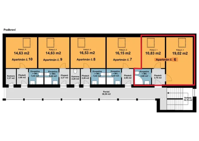 Prodej apartmánu, Dolní Dunajovice, Hlavní, 36 m2