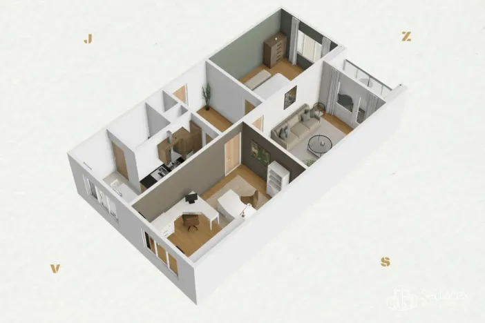 Prodej bytu 3+1, Sokolov, Závodu míru, 84 m2