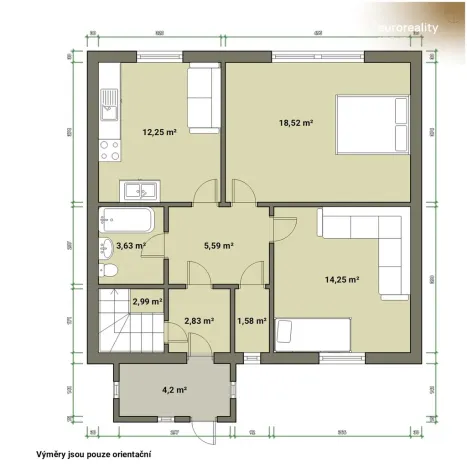 Prodej rodinného domu, Vojtanov, Nádražní čtvrť, 70 m2