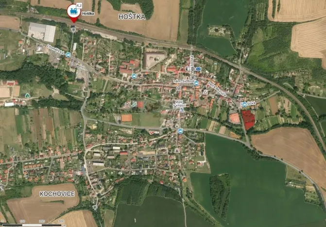 Prodej pozemku pro bydlení, Hoštka, Velešická, 4959 m2