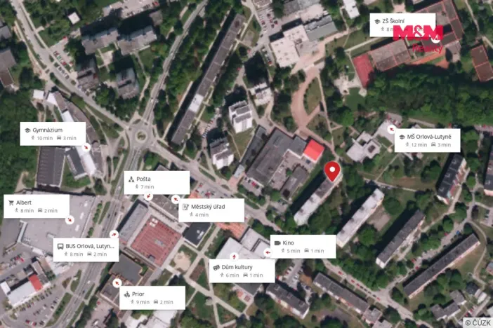Pronájem bytu 3+1, Orlová - Lutyně, Osvobození, 74 m2