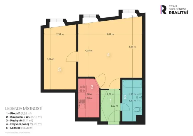 Pronájem bytu 2+kk, Benešov, Dukelská, 53 m2