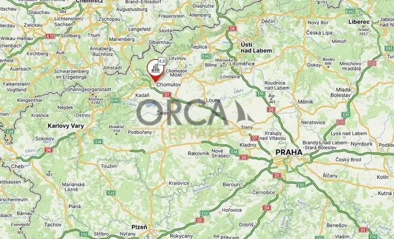Prodej komerčního pozemku, Chomutov, 6505 m2