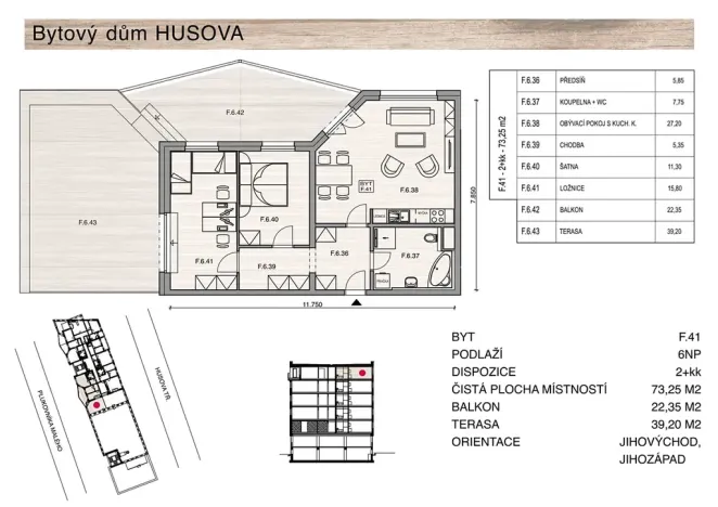 Prodej bytu 3+kk, České Budějovice, Plukovníka Malého, 73 m2