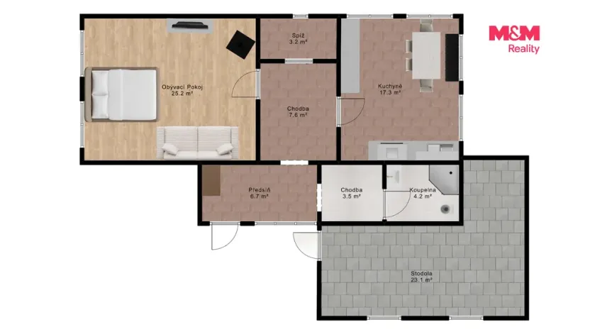 Prodej chalupy, Nová Bystřice - Ovčárna, 67 m2