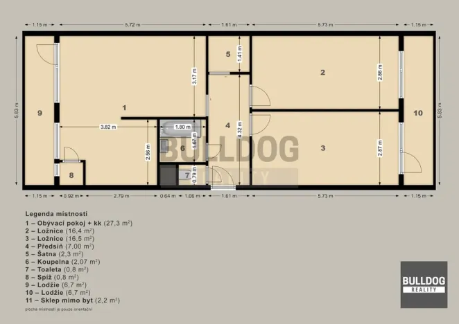Pronájem bytu 3+kk, Praha - Vršovice, Tádžická, 80 m2