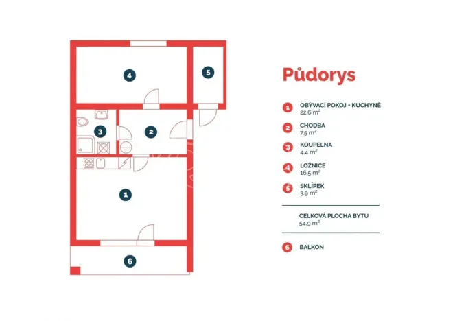 Pronájem bytu 2+kk, Praha - Uhříněves, U starého mlýna, 61 m2