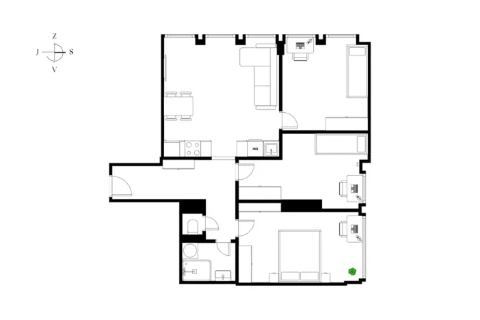 Prodej bytu 4+kk, Praha - Strašnice, Limuzská, 70 m2