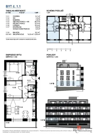 Prodej bytu 4+kk, Rokycany - Plzeňské Předměstí, Vysoký průhon, 100 m2