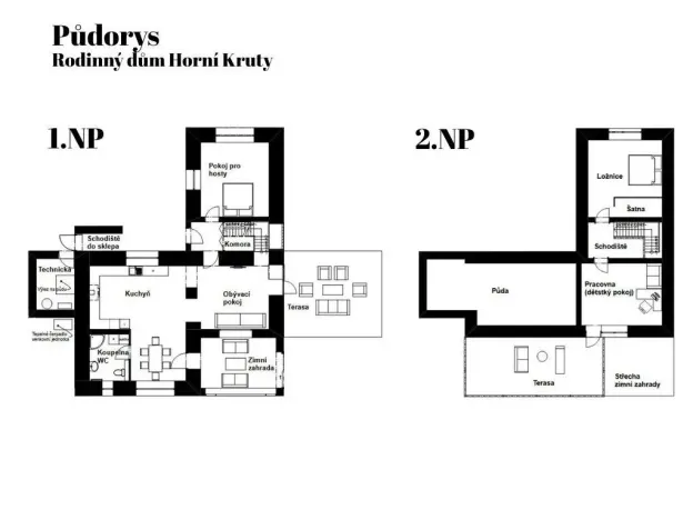 Prodej chalupy, Horní Kruty, 162 m2