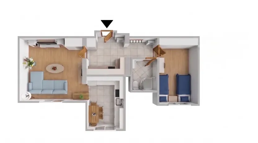 Pronájem bytu 2+kk, Stochov, S. K. Neumanna, 48 m2